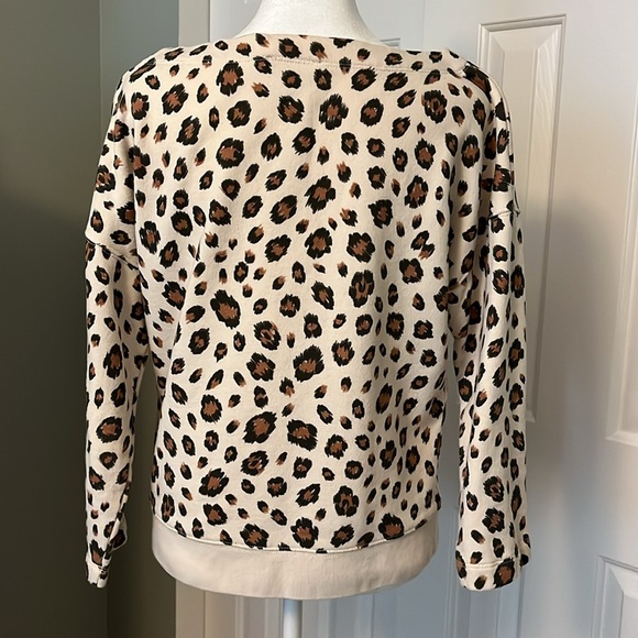 J.Crew Boatneck Leopard Sweatshirt - Picture 3 of 7